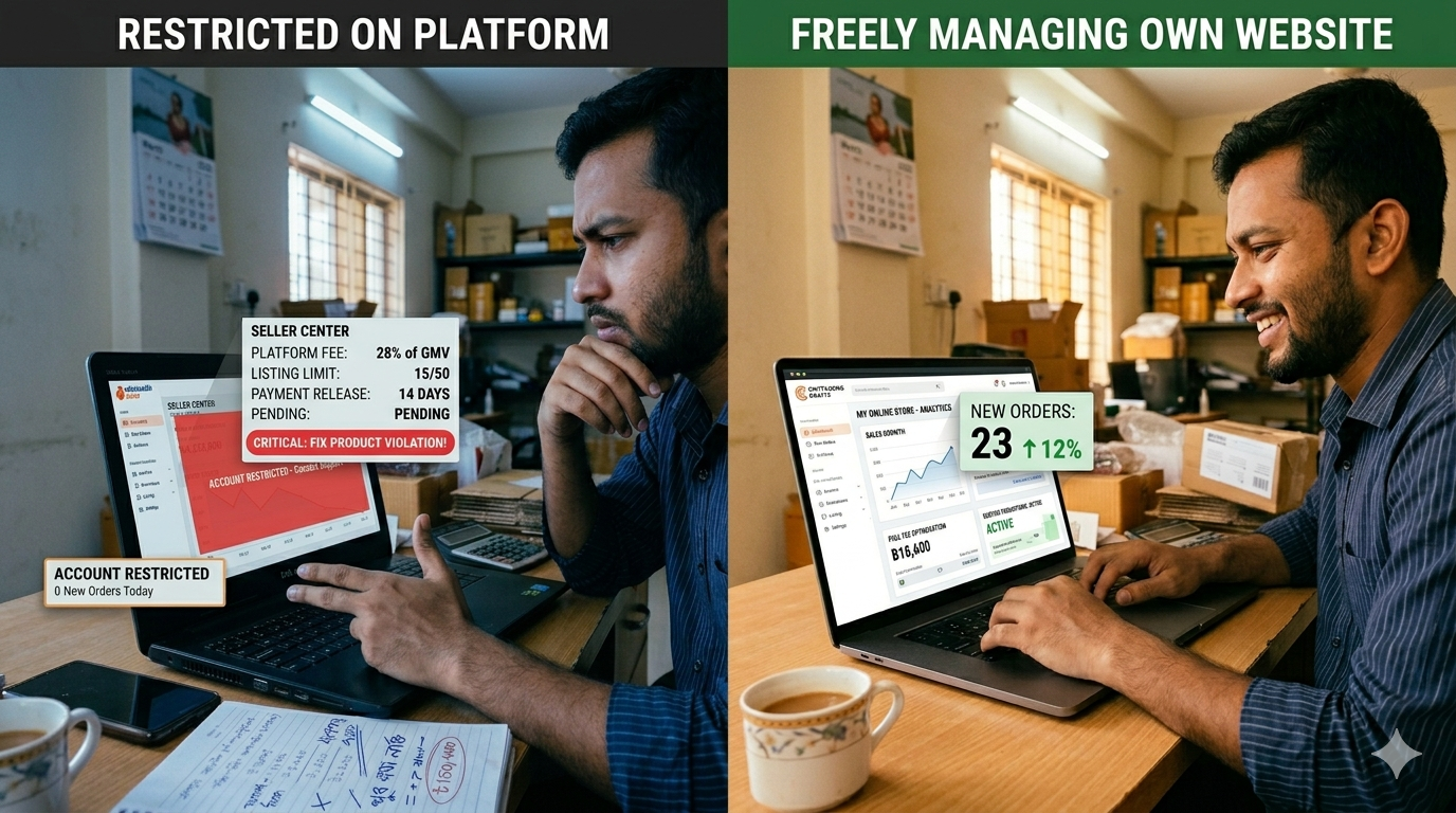 Daraz + facebook = website