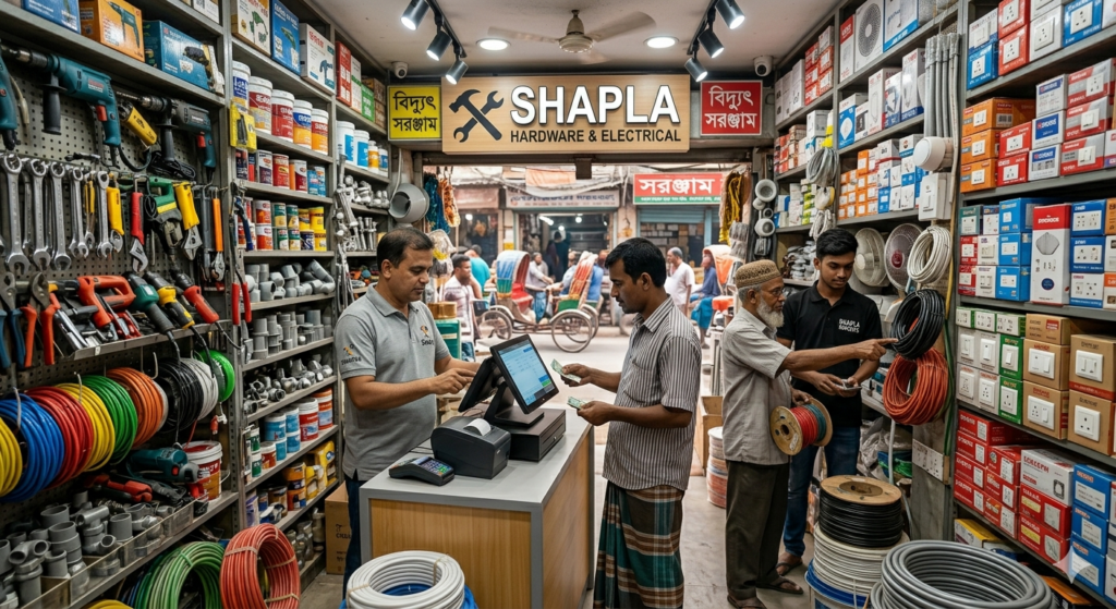Hardware and electrical shop with POS system Bangladesh